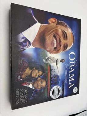 Blue Obama Collector's Box with Portrait Collage